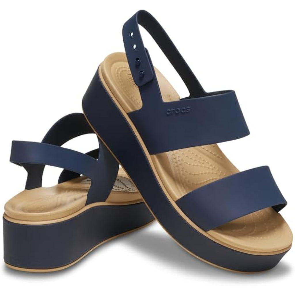 Women's Brooklyn Low Wedge Sandals (Navy/Cashew)