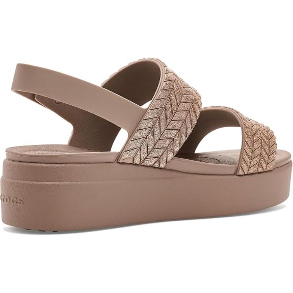 Women's Brooklyn Low Wedge Sandals (Latte Sparkle)