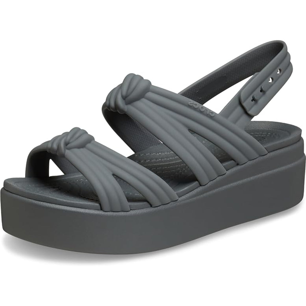 Crocs Women's Brooklyn Low Wedge Sandals (Carbon Knot)