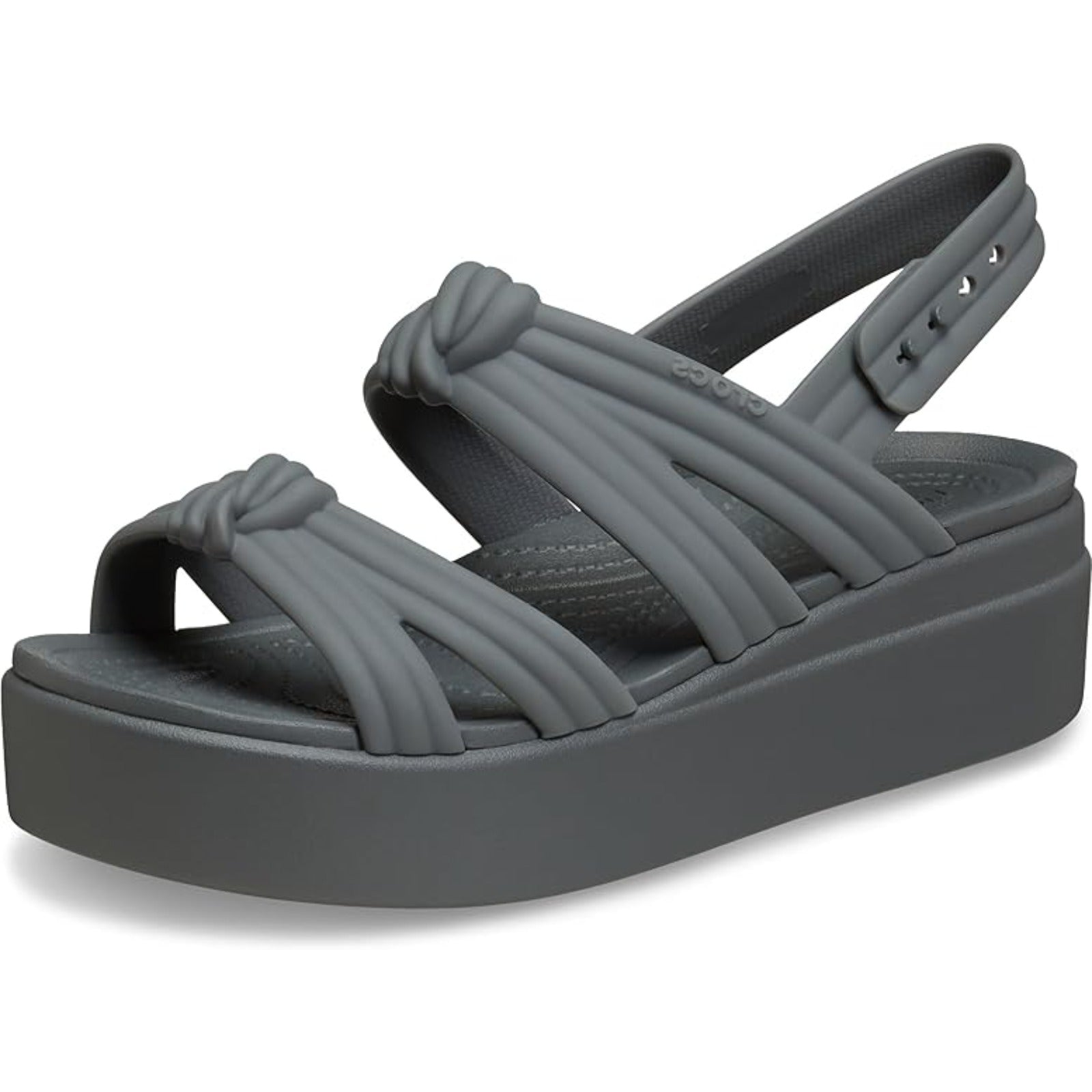 Crocs Women's Brooklyn Low Wedge Sandals (Carbon Knot)