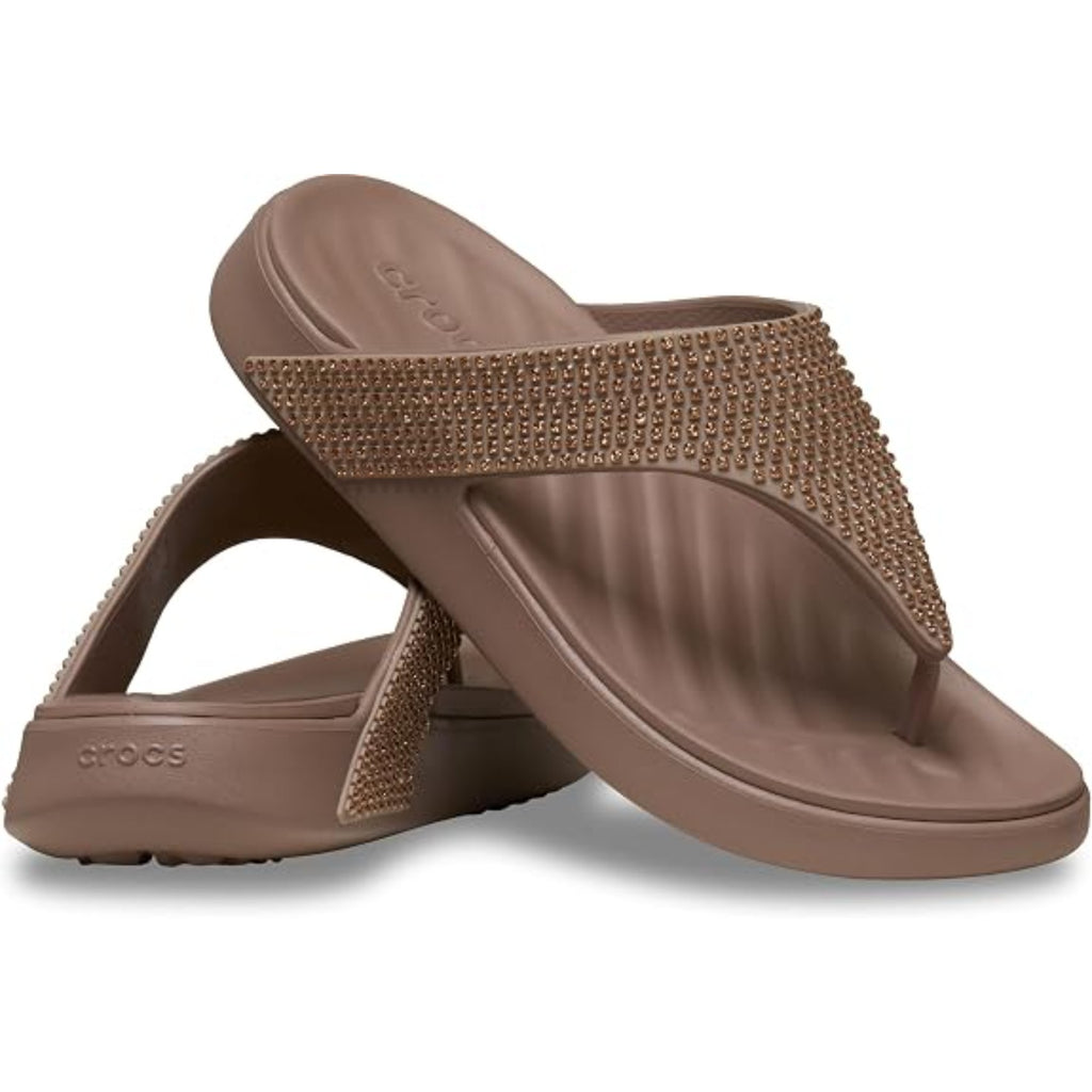 Women's Getaway Triangle Flip Flops (Latte Gems)