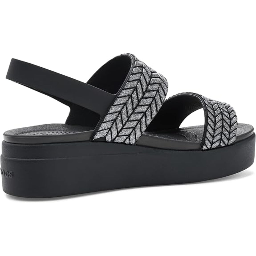 Women's Brooklyn Low Wedge Sandals (Black Sparkle)