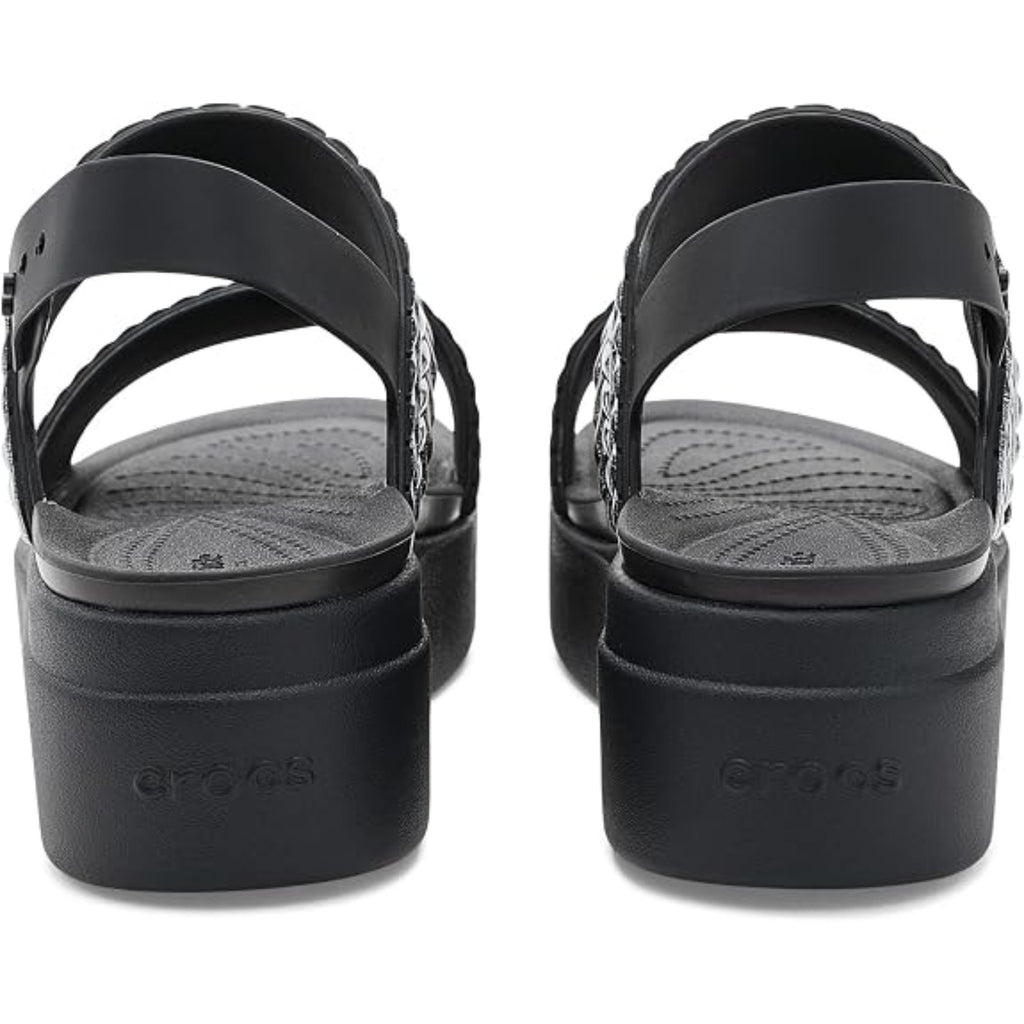 Women's Brooklyn Low Wedge Sandals (Black Sparkle)
