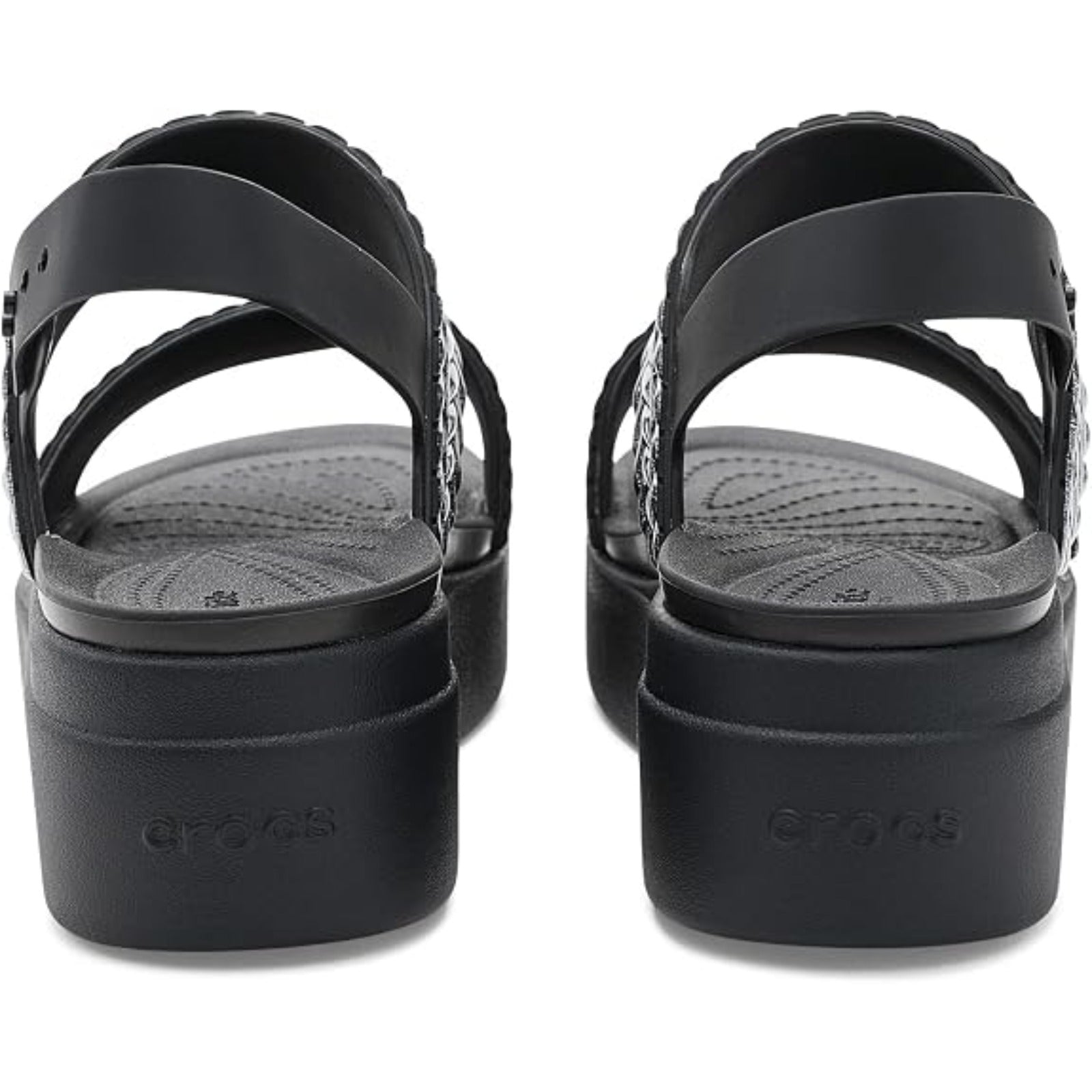 Women's Brooklyn Low Wedge Sandals (Black Sparkle)