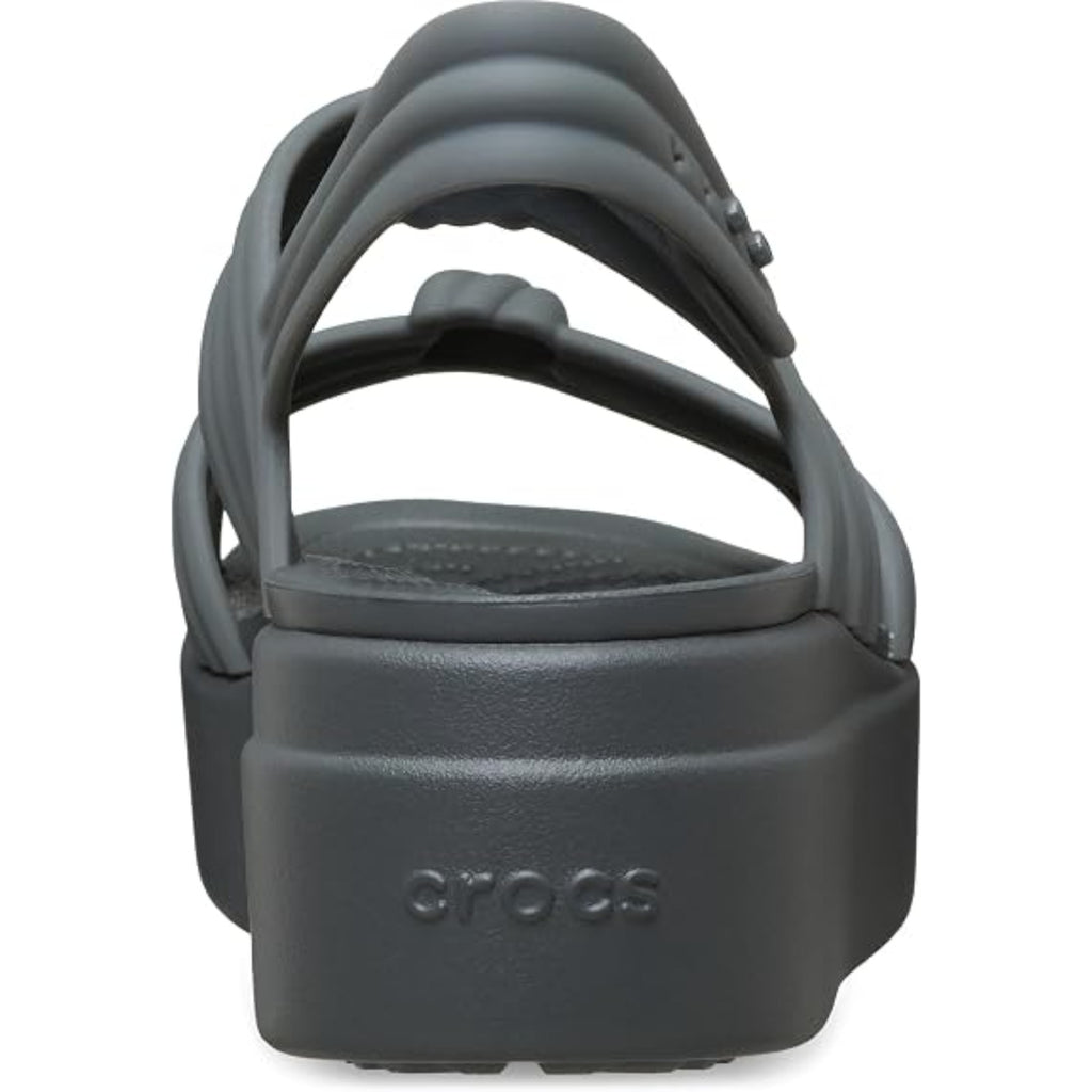 Crocs Women's Brooklyn Low Wedge Sandals (Carbon Knot)