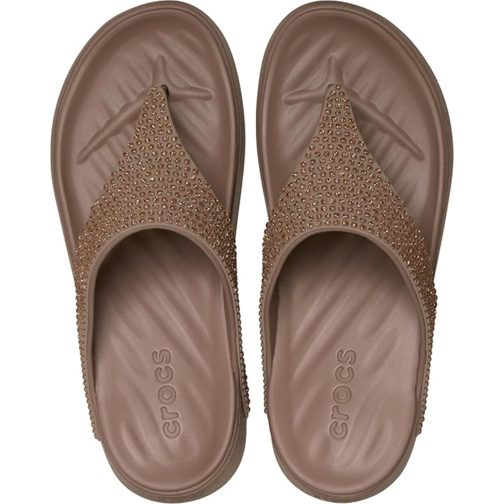 Women's Getaway Triangle Flip Flops (Latte Gems)