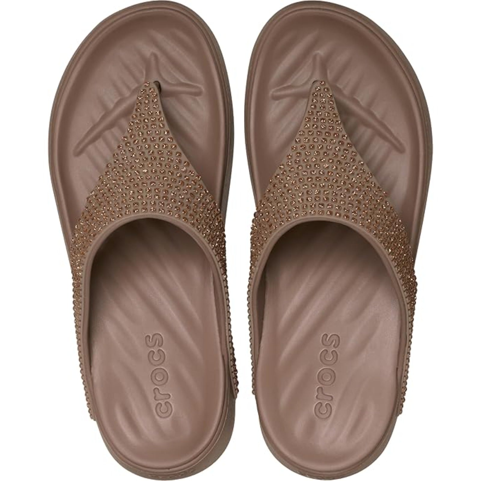 Women's Getaway Triangle Flip Flops (Latte Gems)