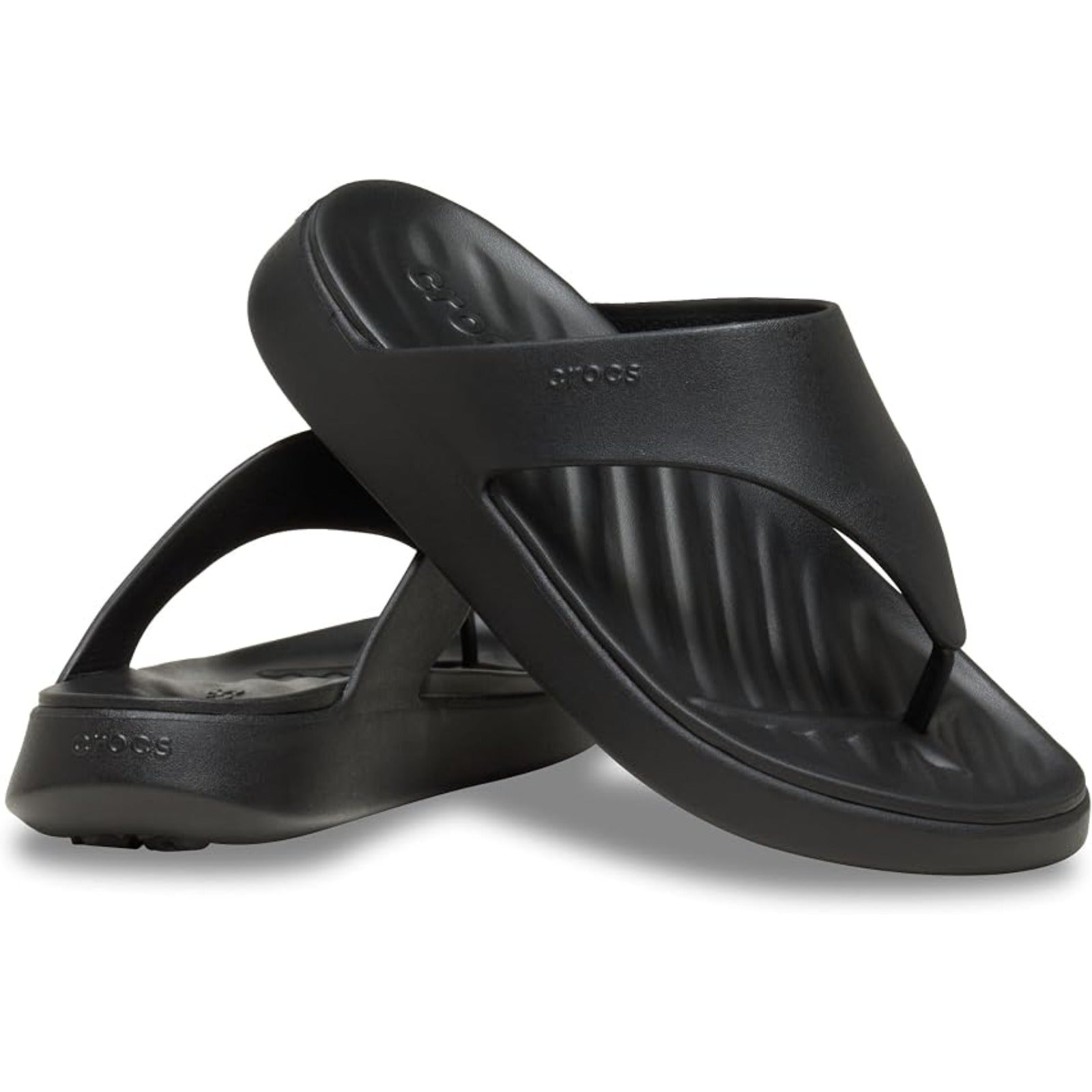 Women's Getaway Triangle Flip Flops (Black/Black)