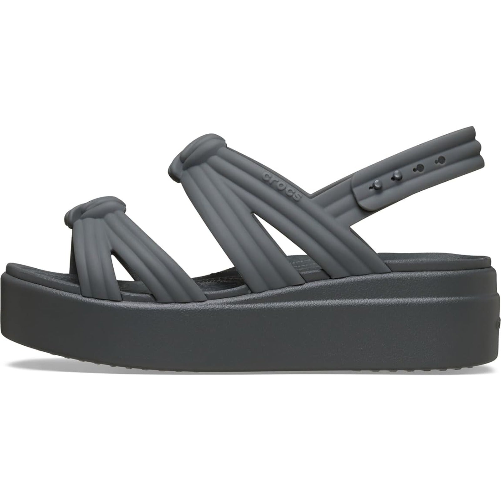 Crocs Women's Brooklyn Low Wedge Sandals (Carbon Knot)