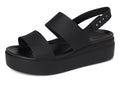 Women's Brooklyn Low Wedge Sandals (Black/Black)