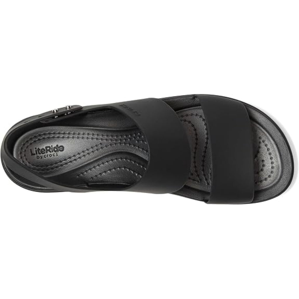 Women's Brooklyn Low Wedge Sandals (Black/Black)