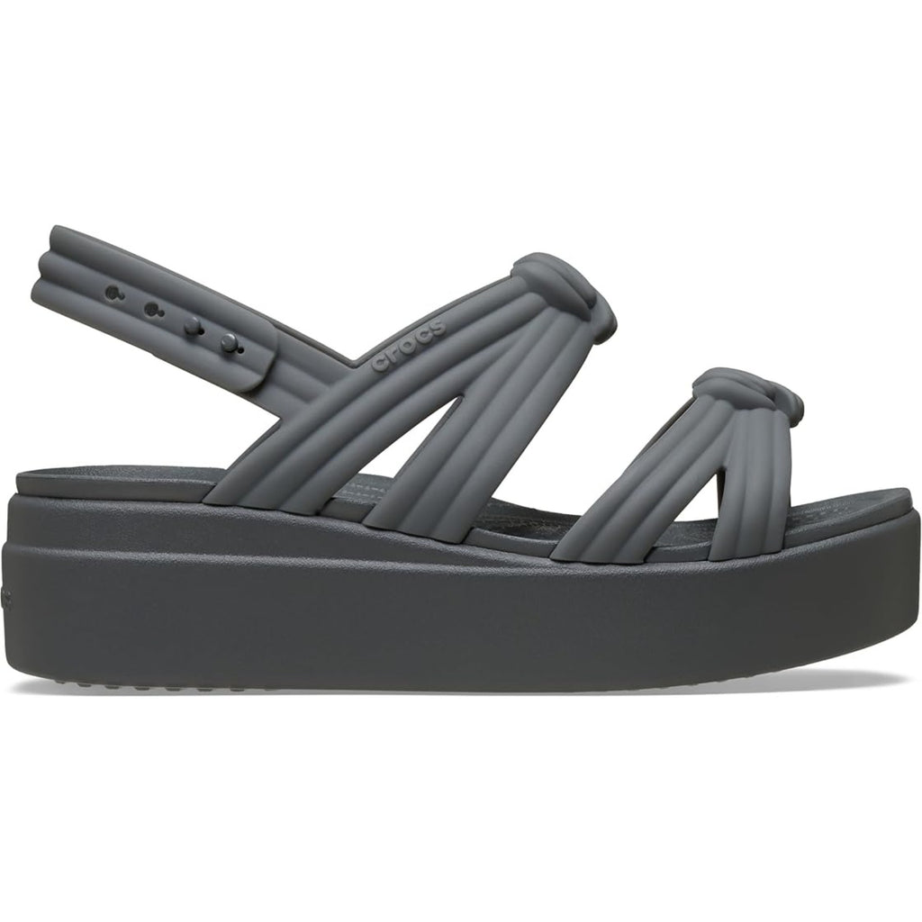 Crocs Women's Brooklyn Low Wedge Sandals (Carbon Knot)