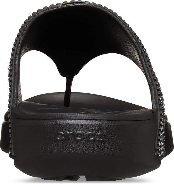 Women's Getaway Triangle Flip Flops (Black Gems)
