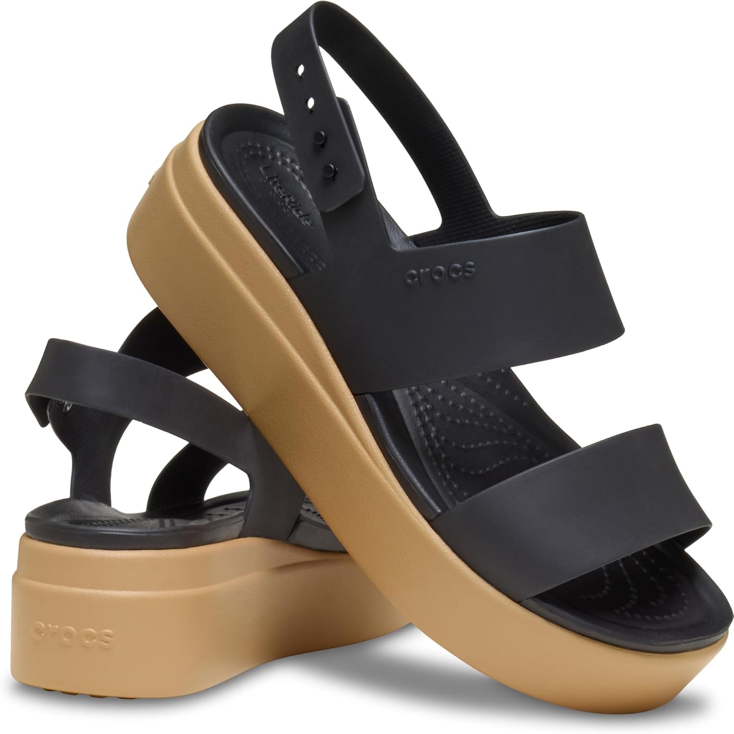 Women's Brooklyn Low Wedge Sandals （Black/Cashew）