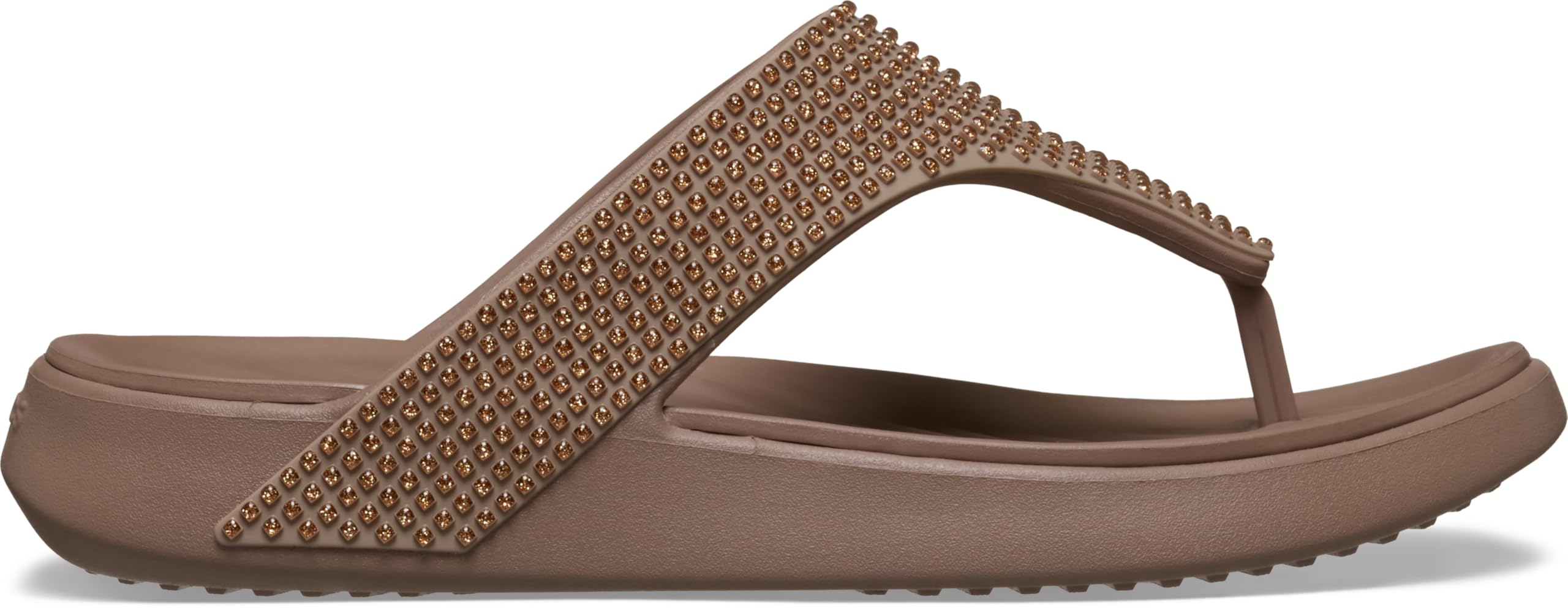 Women's Getaway Triangle Flip Flops (Latte Gems)
