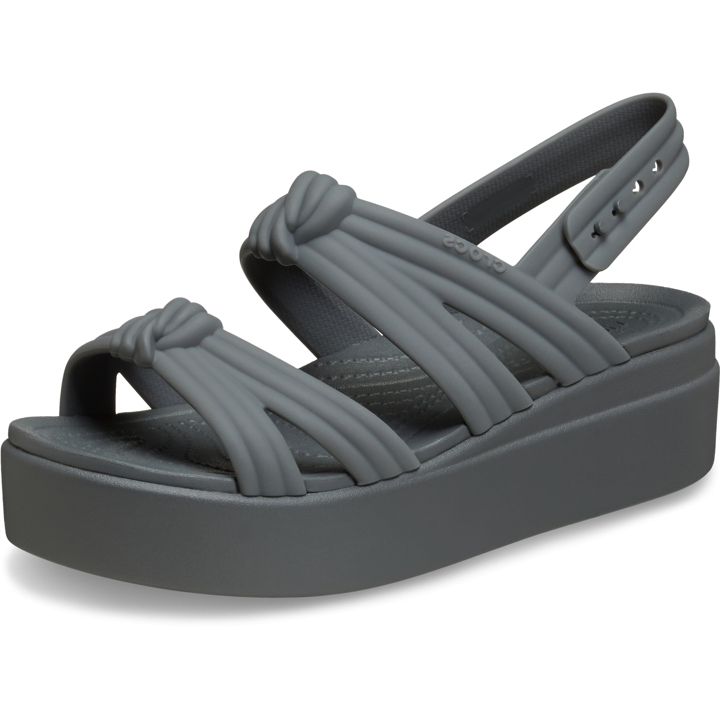 Crocs Women's Brooklyn Low Wedge Sandals (Carbon Knot)