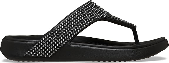 Women's Getaway Triangle Flip Flops (Black Gems)