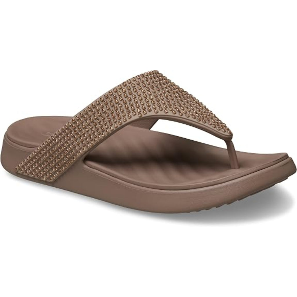 Women's Getaway Triangle Flip Flops (Latte Gems)