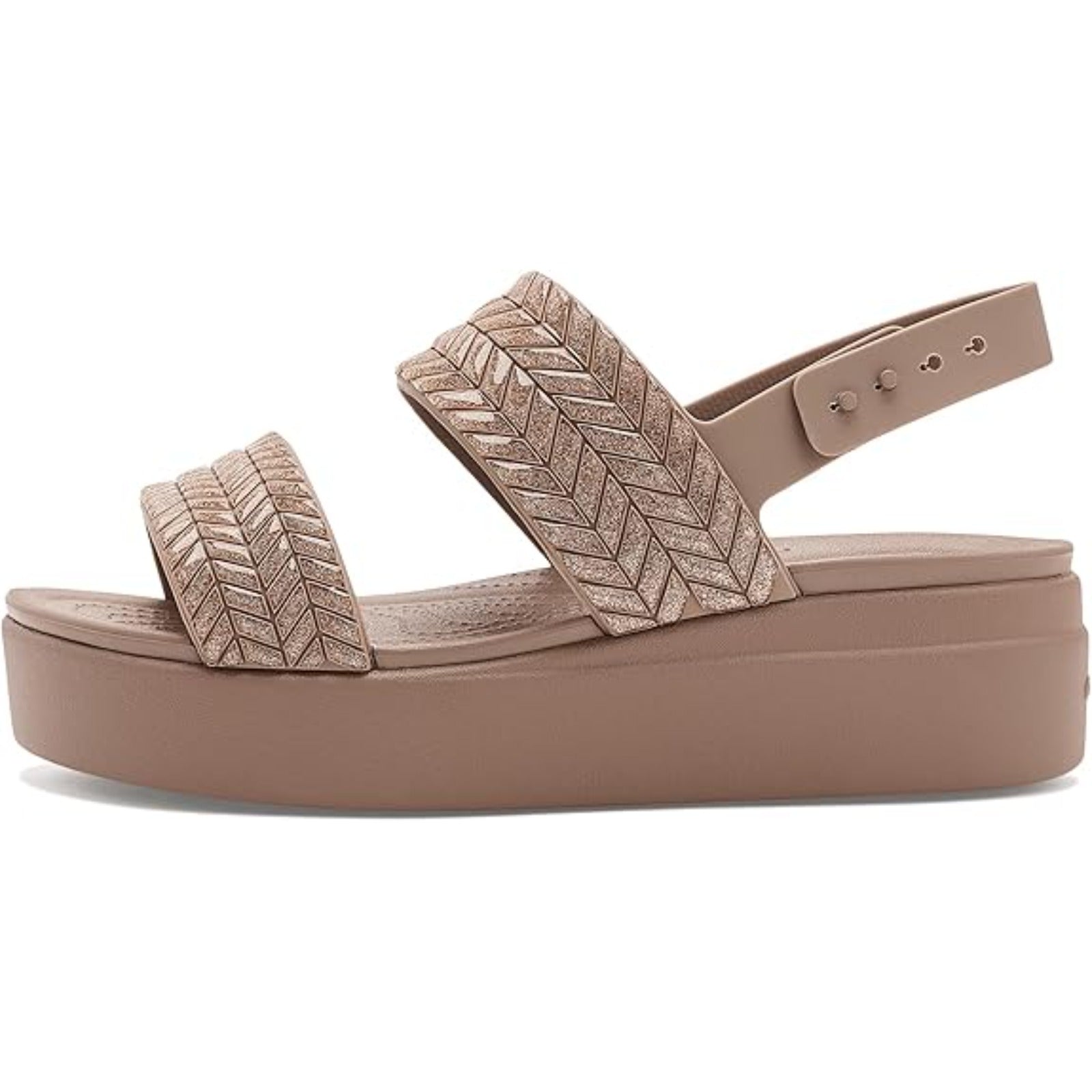Women's Brooklyn Low Wedge Sandals (Latte Sparkle)