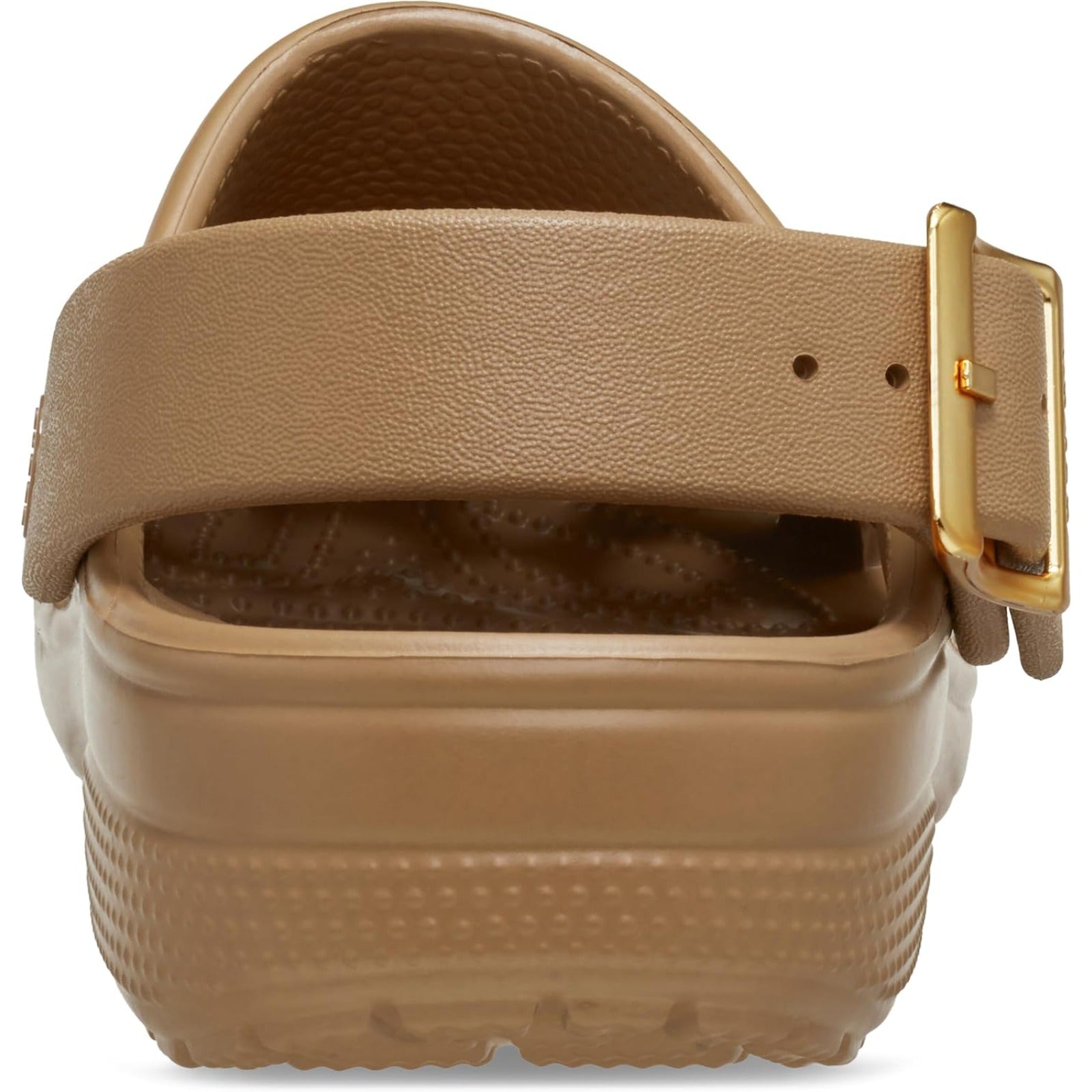 Unisex-Adult Classic Metallic Buckle Clogs Metallic Sepia